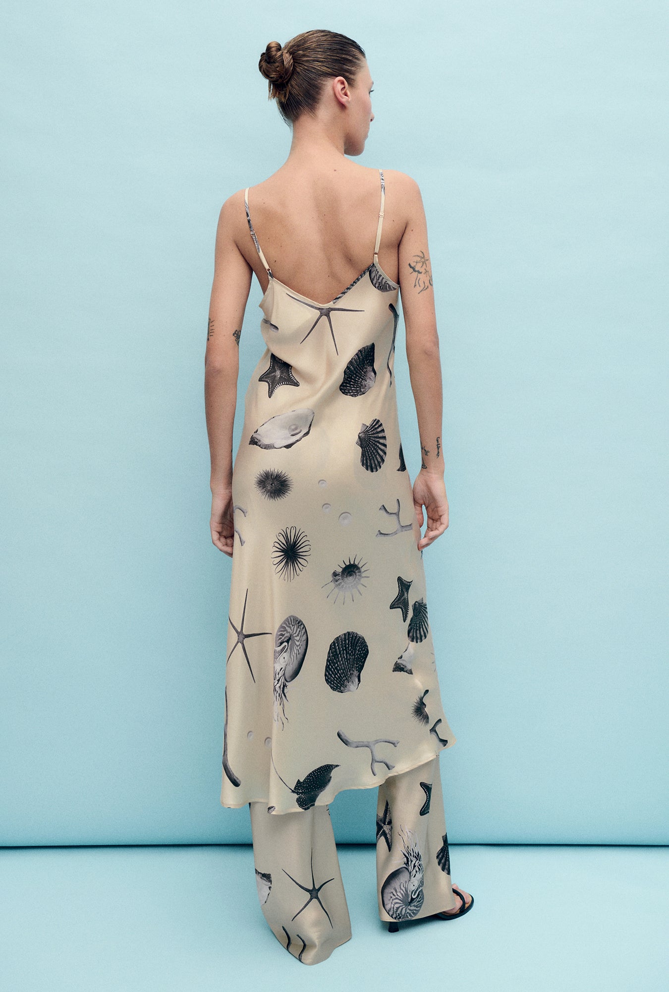 90S SLIP DRESS SEASHELLS