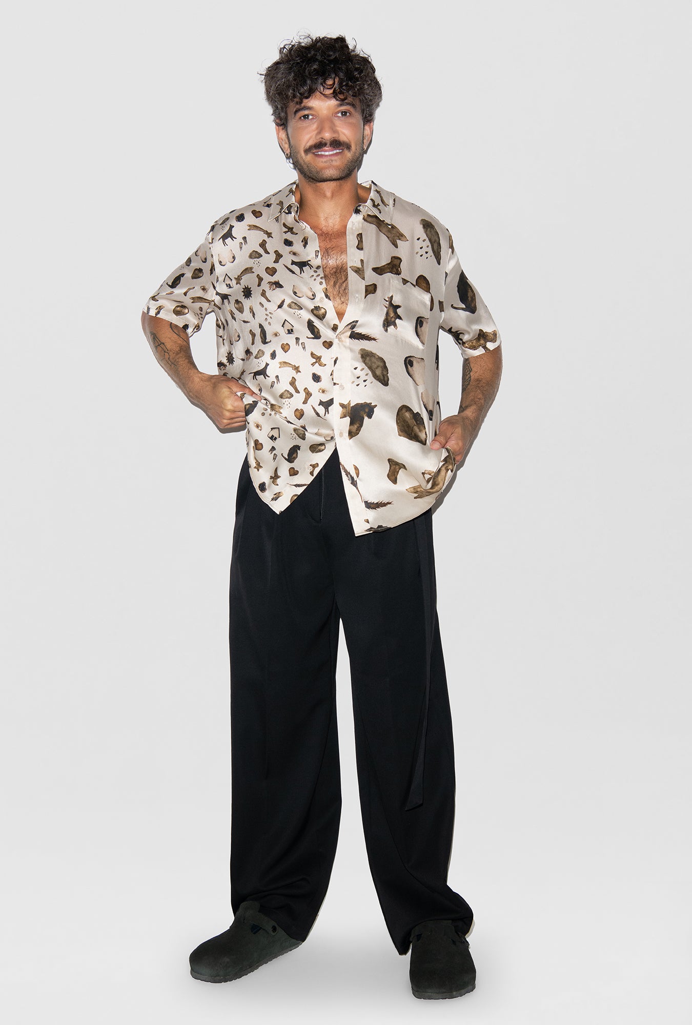 SHORT SLEEVE BOYFRIEND SHIRT 2.0 MIRACLES HAZELNUT