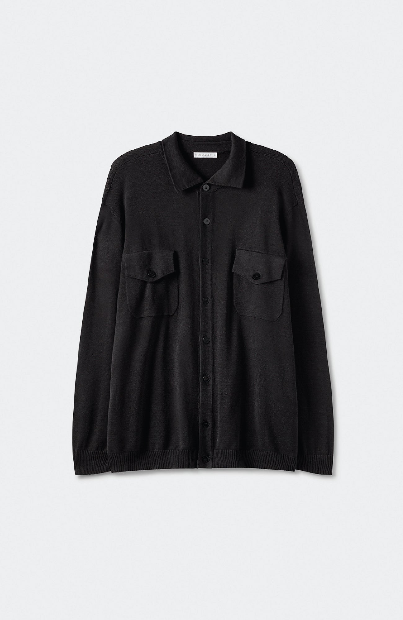 CARDIGAN BOYFRIEND SHIRT BLACK