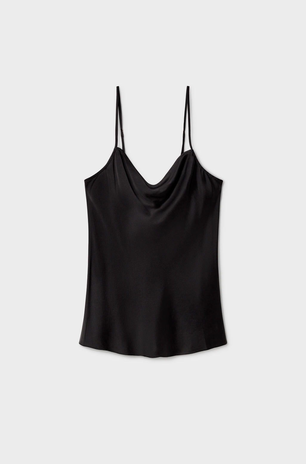 STRAIGHT NECK CAMI BLACK