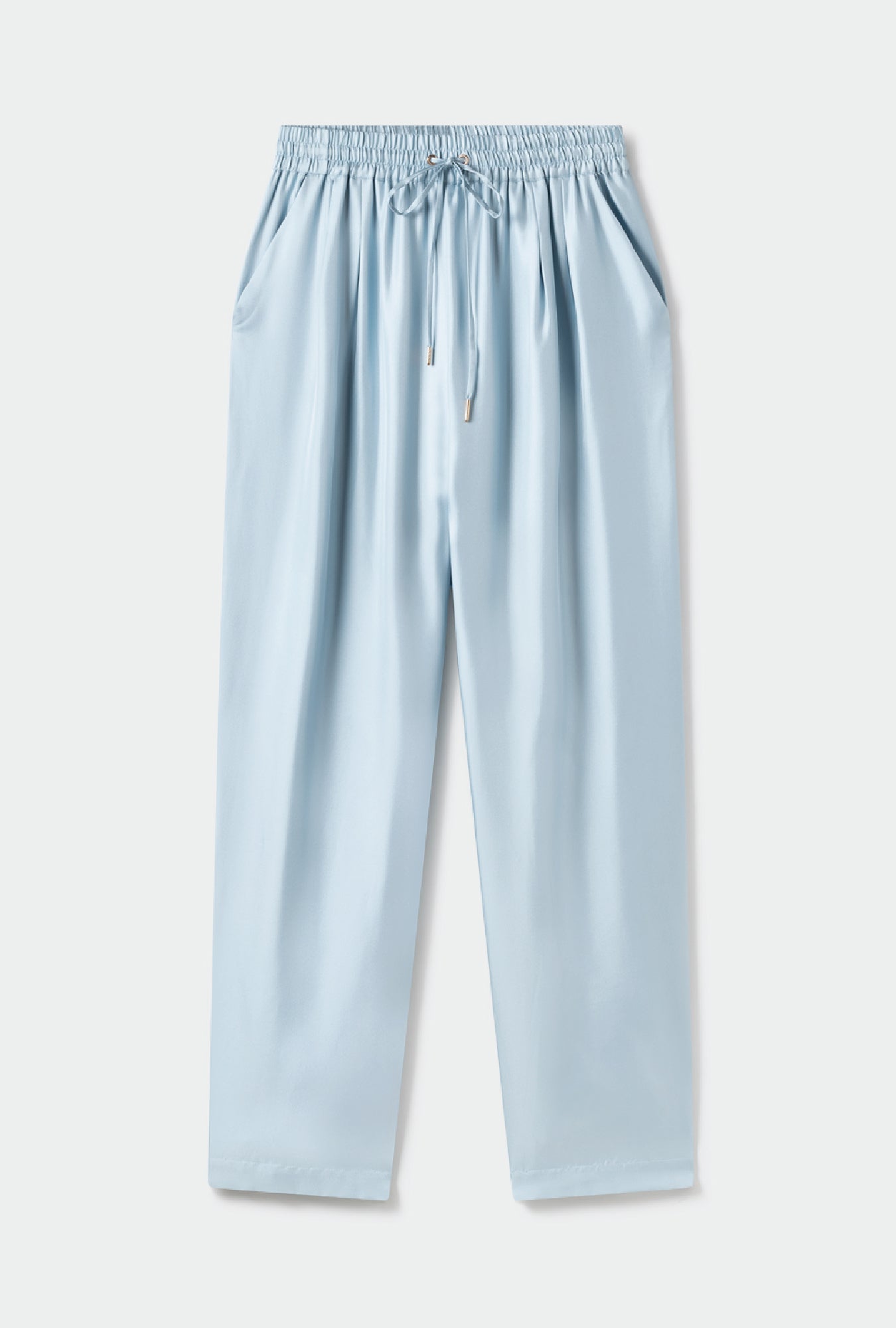 TWILL SLOUCH PANTS SKY