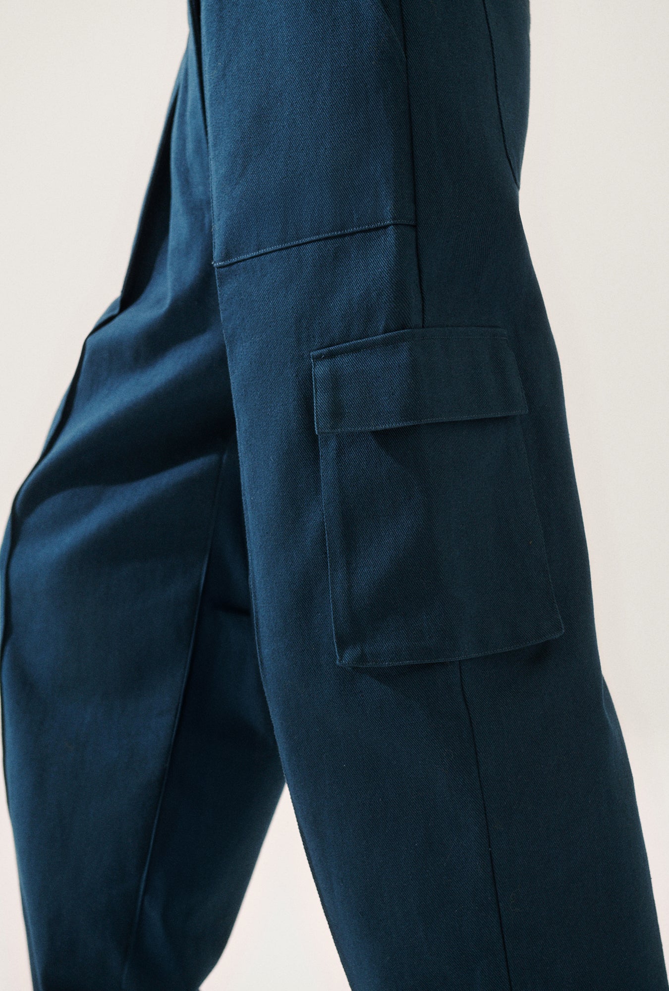 CANVAS CARGO PANTS TEAL