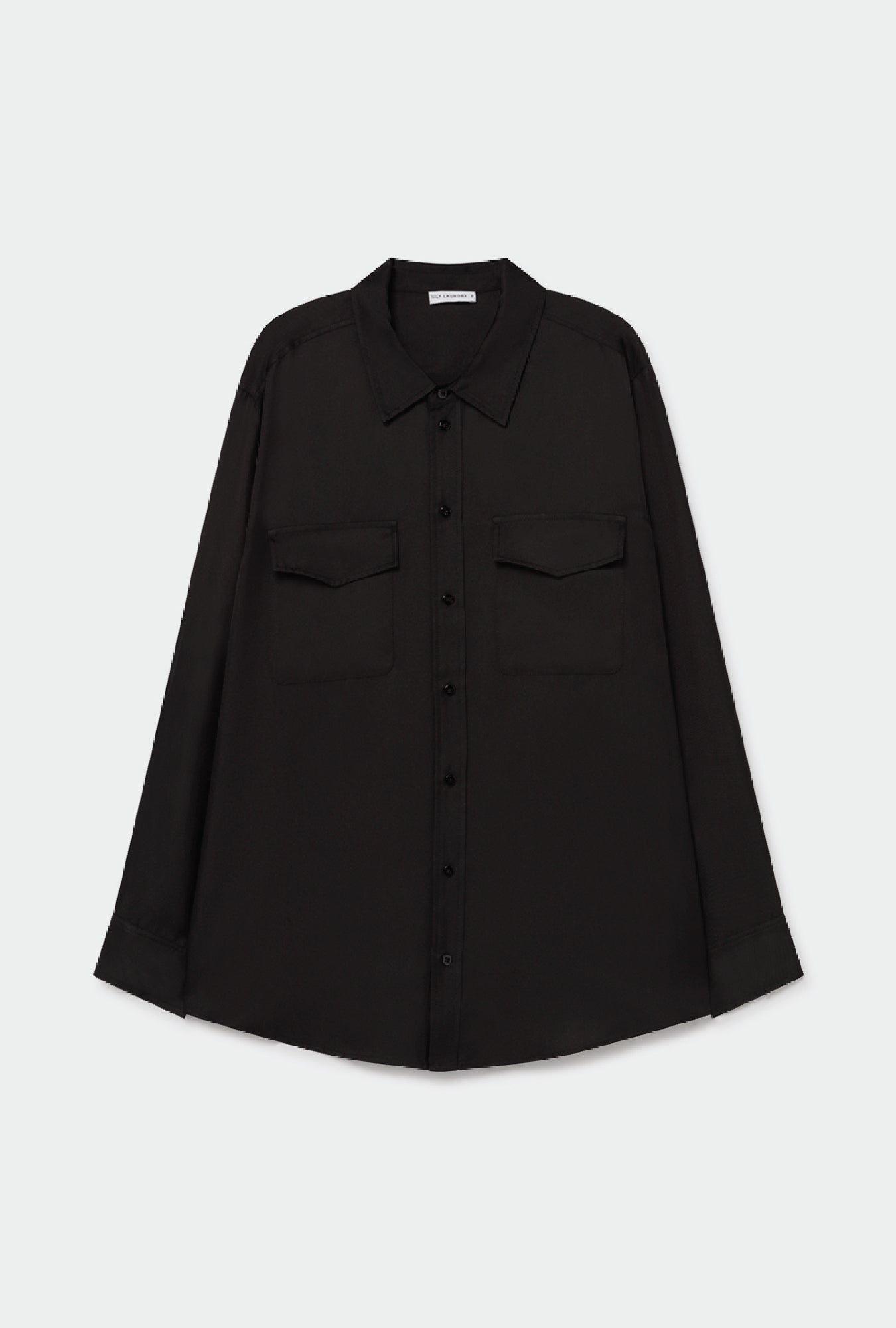 TWILL BOYFRIEND SHIRT BLACK