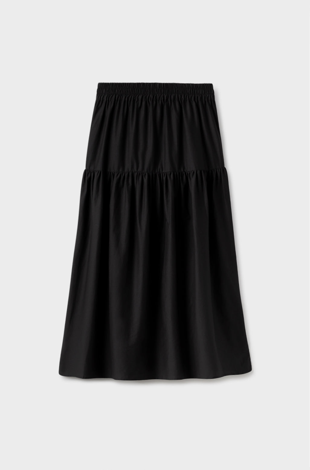 COTTON SILK 80S SKIRT BLACK