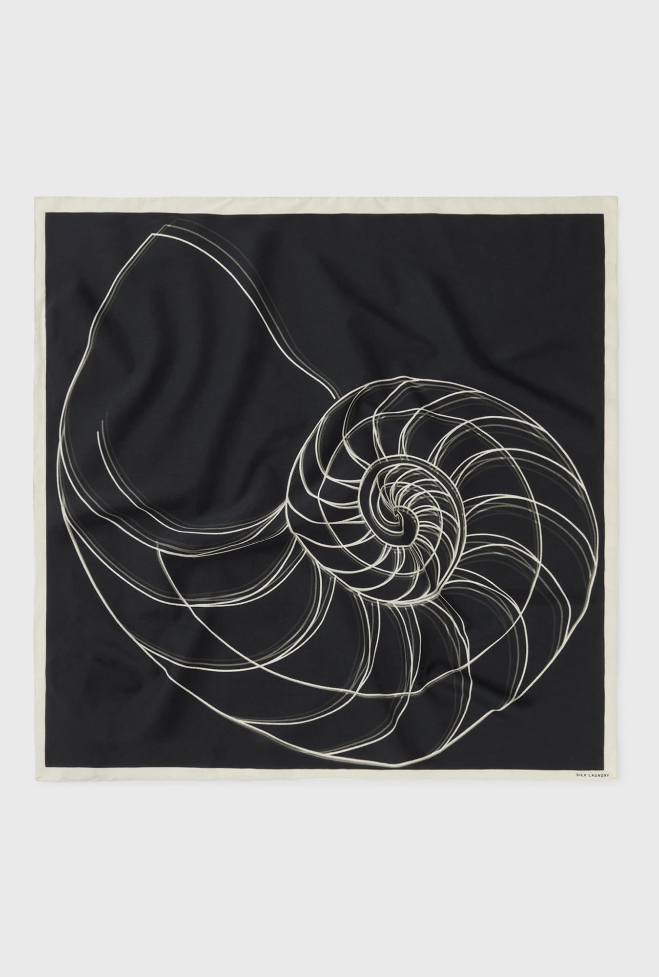 TWILL SCARF FIBONACCI BLACK