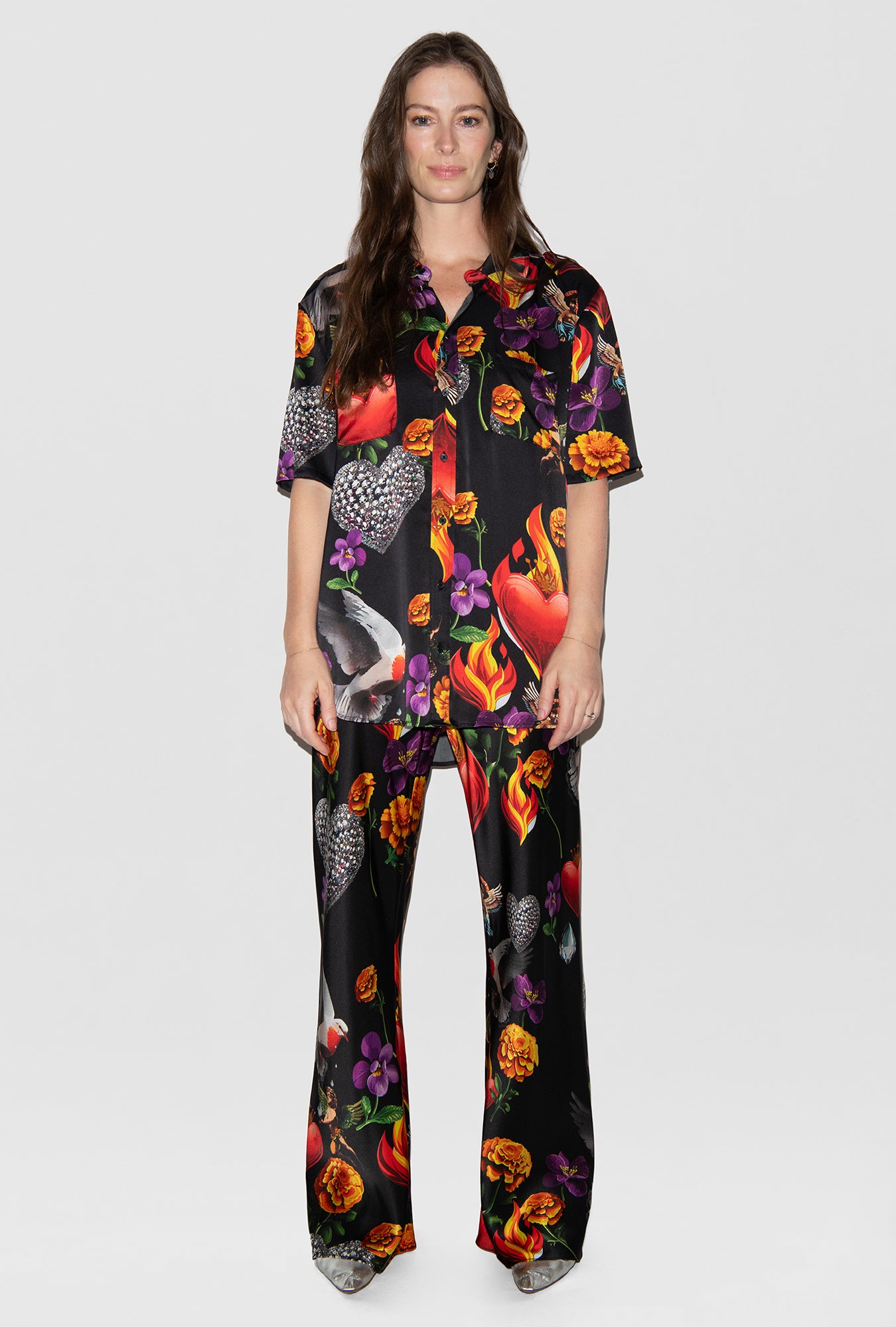 BIAS CUT PANTS DEARLY BELOVED BLACK