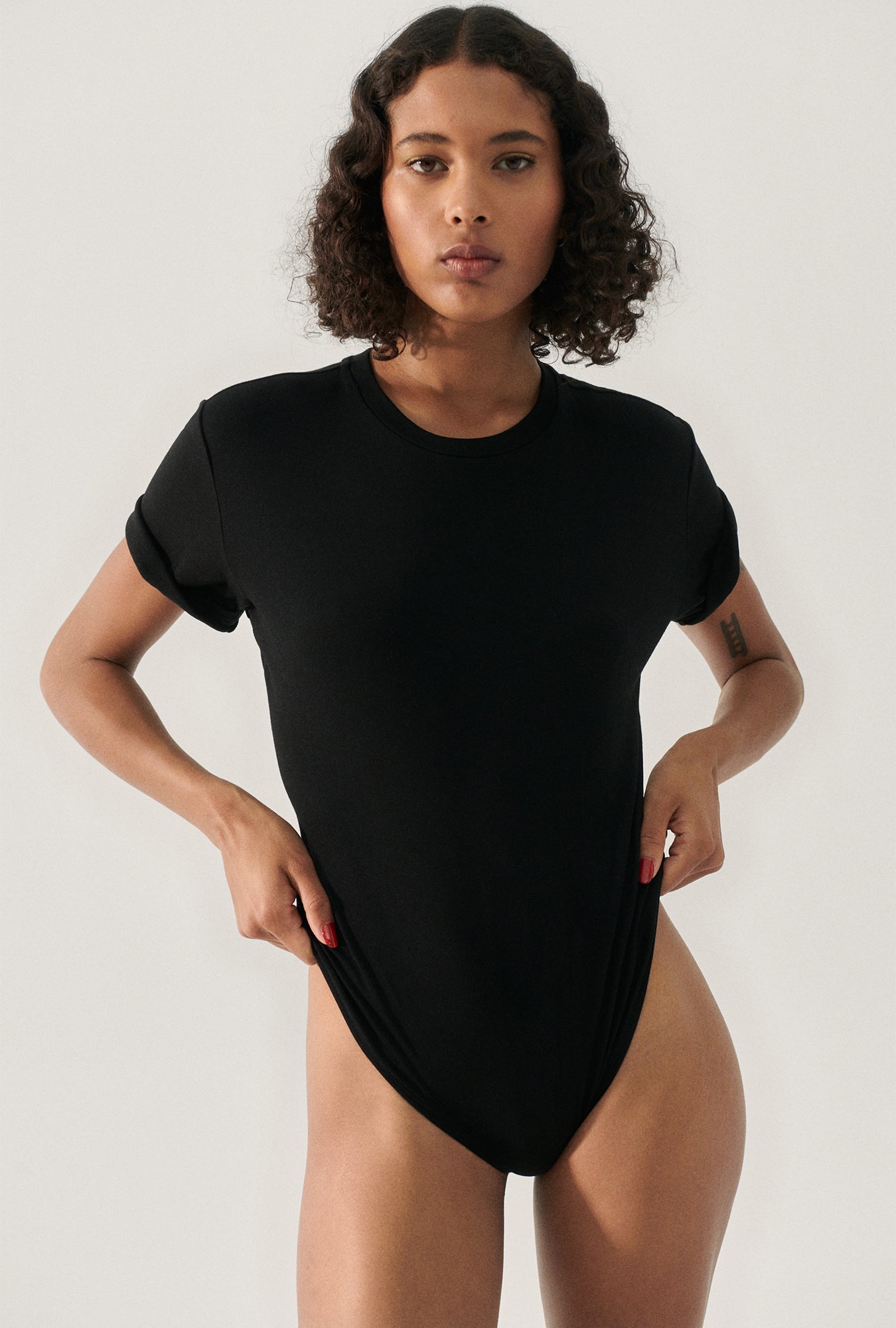 BODYSUIT TEE BLACK