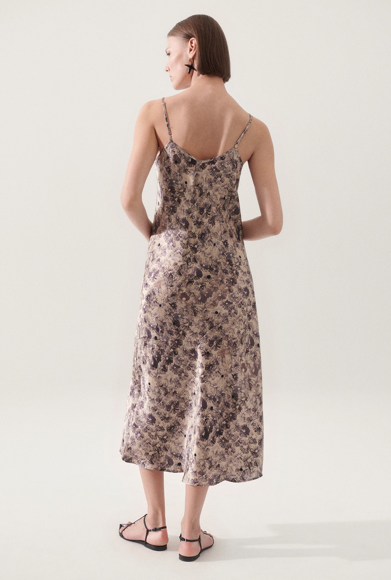 90S SLIP DRESS ASTER FLORAL