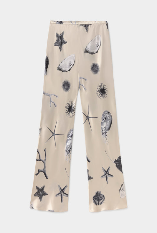 BIAS CUT PANTS SEASHELLS