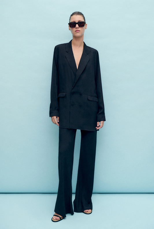 RELAXED BLAZER CORAL JACQUARD