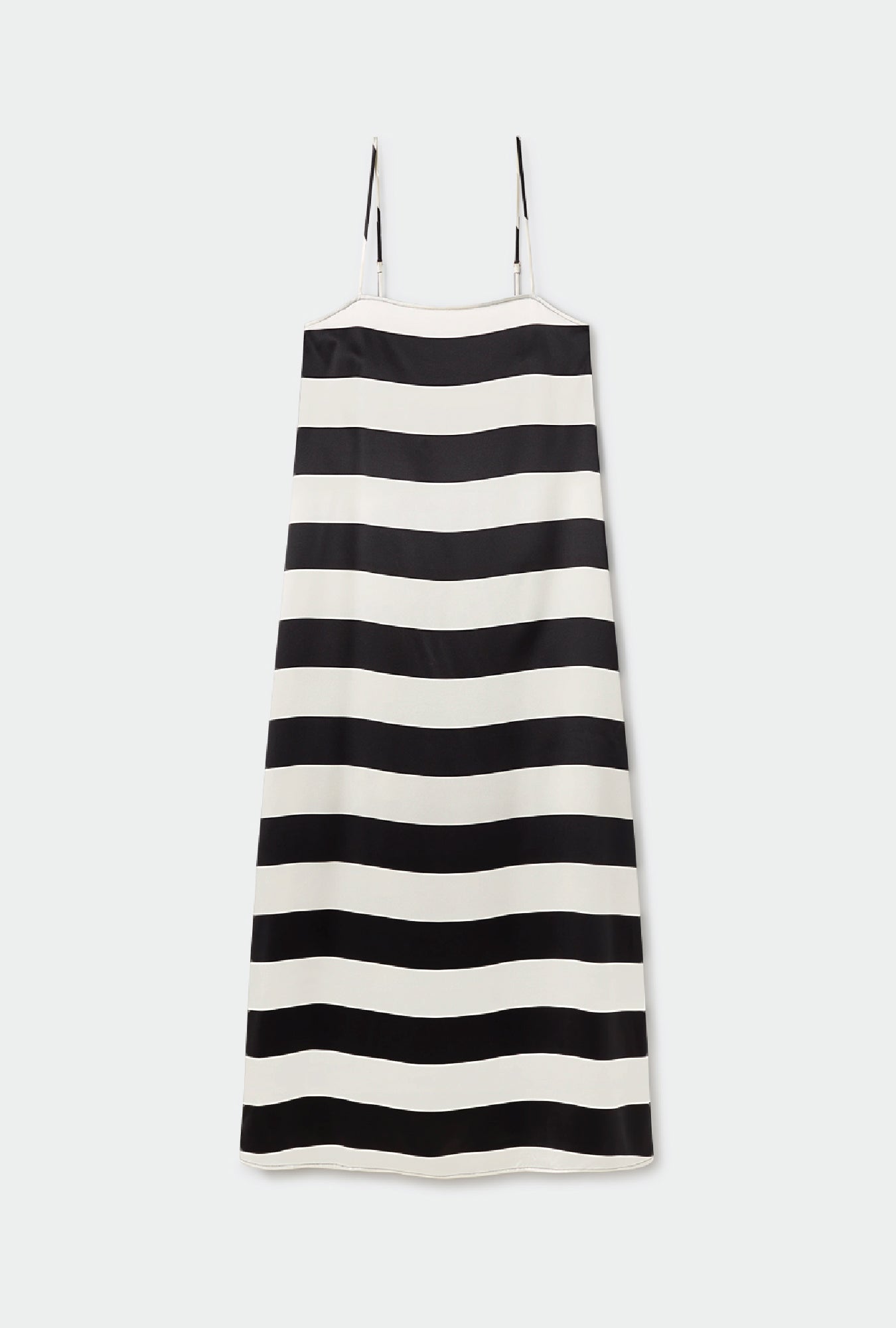 HEAVY A-LINE DRESS BLACK STRIPE