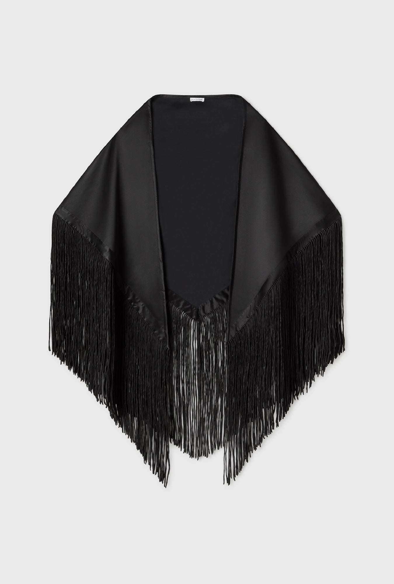 FRINGE SCARF BLACK