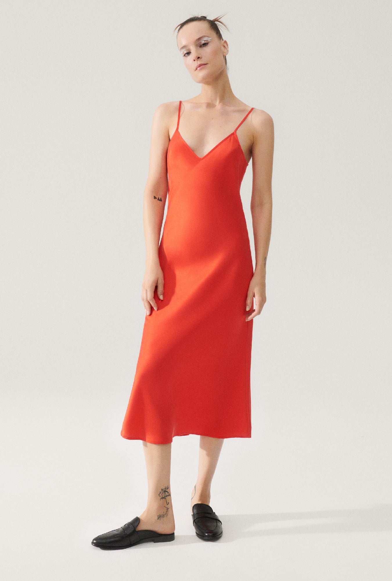 90S SLIP DRESS POPPY