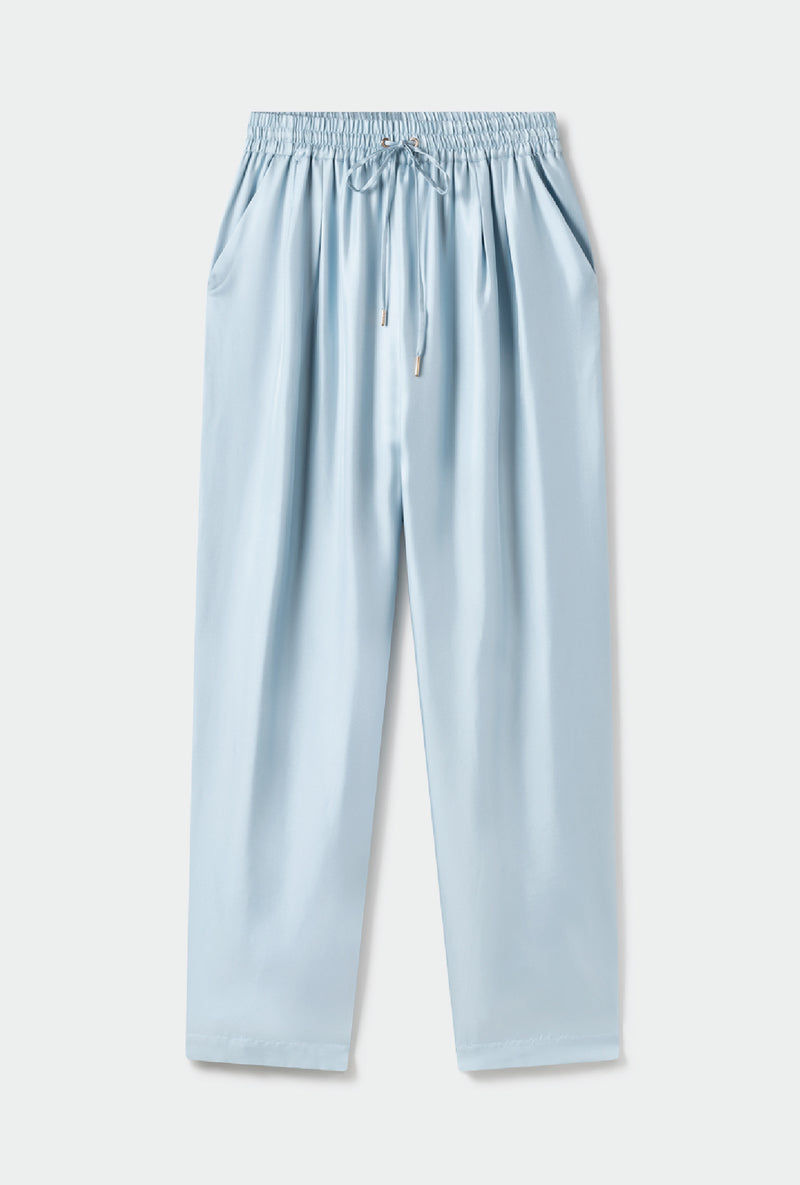 TWILL SLOUCH PANTS SKY